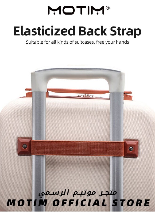 14 inch Mini Suitcase Travel Portable Storage Bag Waterproof ABS Hard Shell Carry-On Case with Elastic Strap and Zipper to Hang on Carry-On Luggage