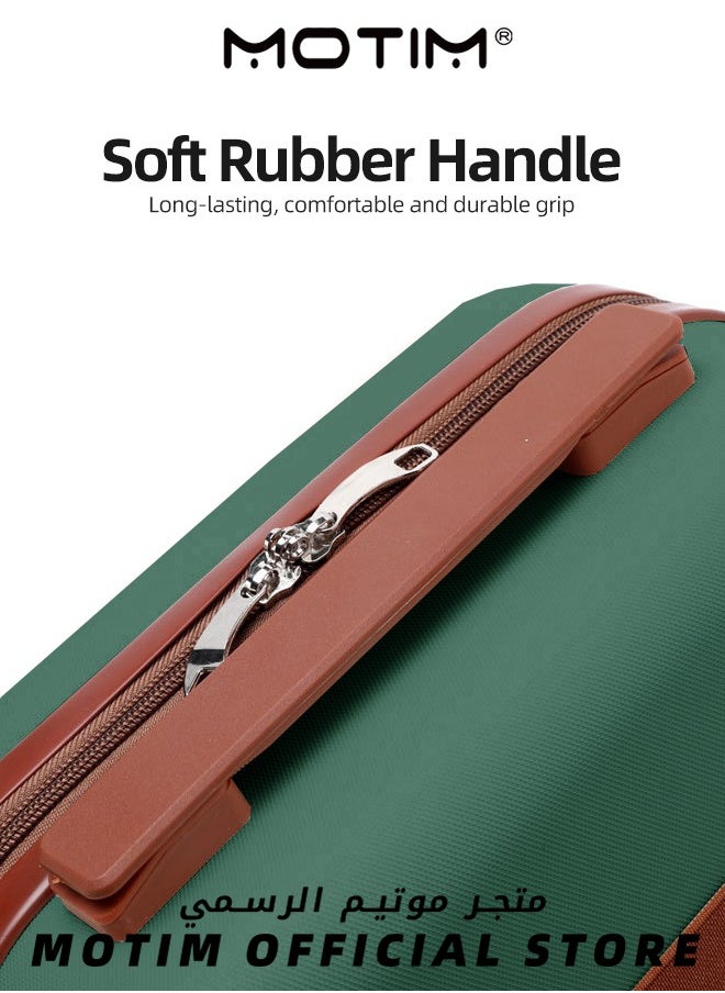 14 inch Mini Suitcase Travel Portable Storage Bag Waterproof ABS Hard Shell Carry-On Case with Elastic Strap and Zipper to Hang on Carry-On Luggage