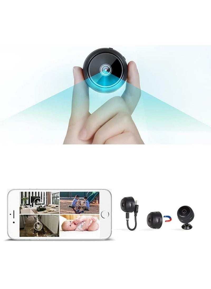 Mini WiFi Camera, Security Camera HD 1080P Wireless Portable Small Camera with Motion Detection and Night Version Home Nanny Cam Video Recorder for Indoor Outdoor Use