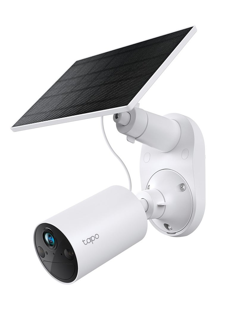TC82 KIT, 2K Solar-Powered Security Camera Kit|Free Smart Person Detection|Color Night Vision|IP65 Weatherproof|No Hub Required|Intelligent Phone Notifications|Flexible Storage Options