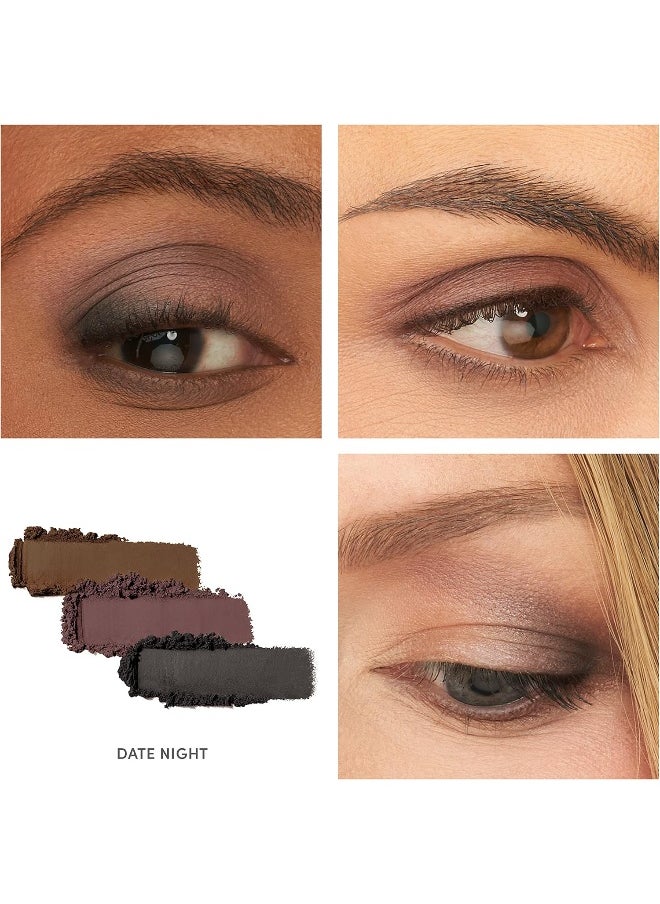 jane iredale PurePressed Eye Shadow Triple, Date Night, 0.06 oz., Powder