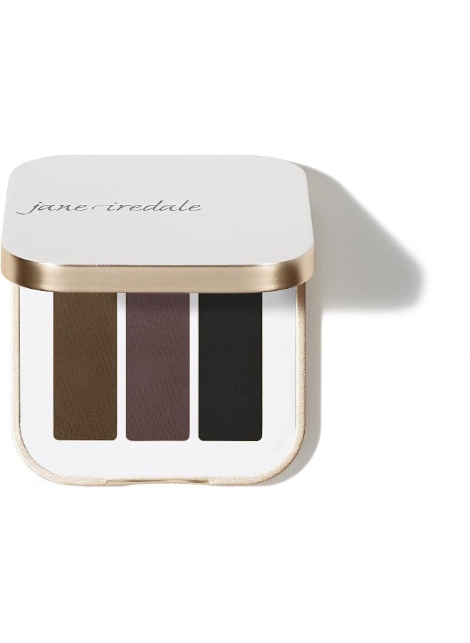 jane iredale PurePressed Eye Shadow Triple, Date Night, 0.06 oz., Powder