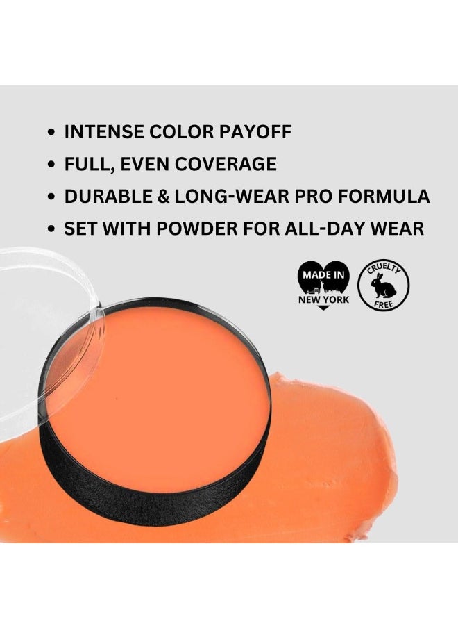 Mehron Makeup Color Cups | Stage, Foundation, Face Paint, Body Paint, Halloween Makeup | Greasepaint .5 oz (14 g) (Auguste)