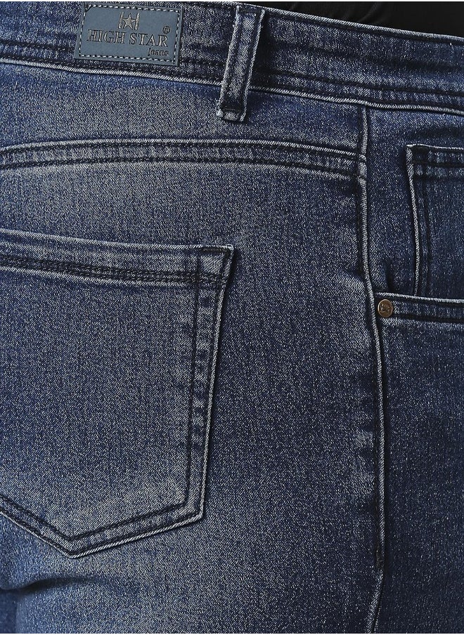 Women Mid Blue Plus Size Jeans