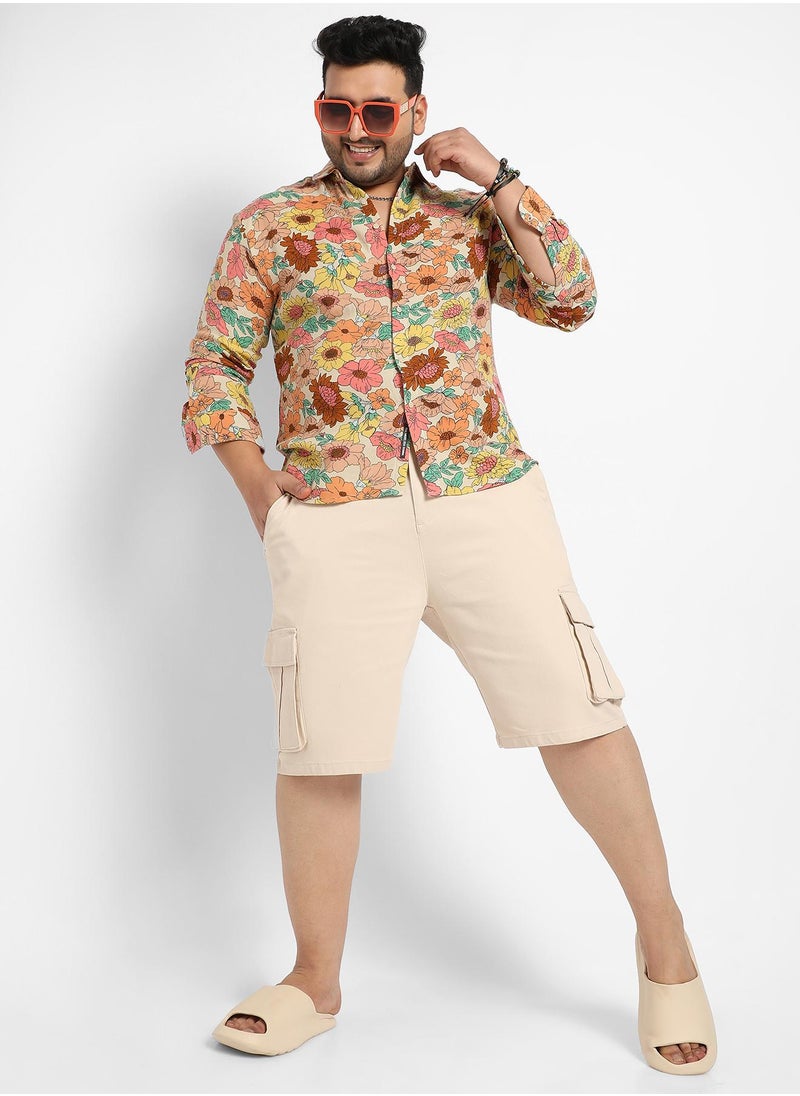 Men's Multicolour Floral Cluster Shirt