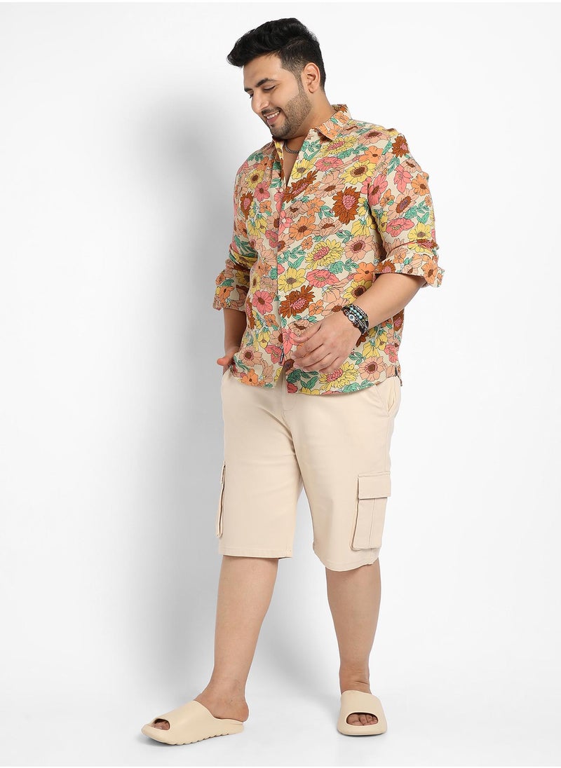 Men's Multicolour Floral Cluster Shirt