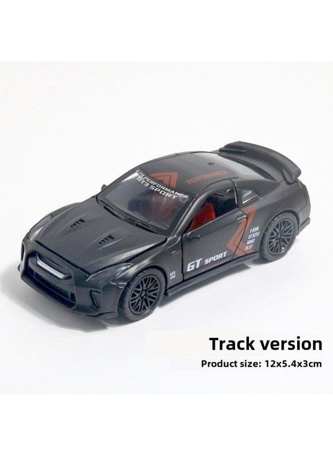 Bulk Alloy Off-road Car Model Open Door Children's Toy Car Boy Cake Ornaments Decoration Generation-Color: Japanese GTR Black Race Edition