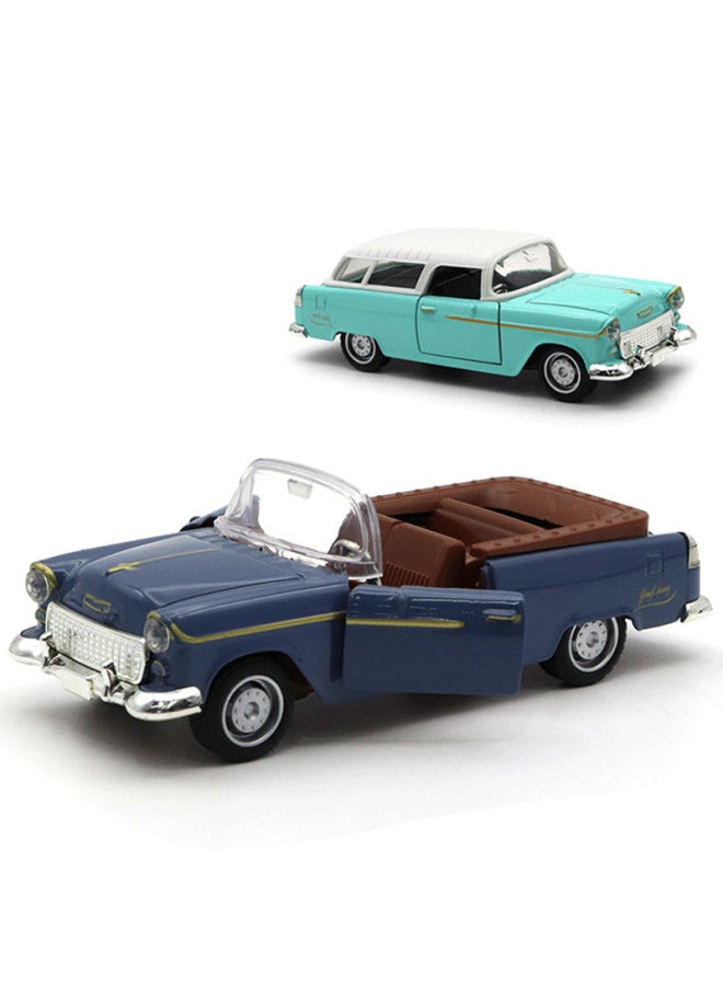 1:32 Alloy Classic Car Model Children's Toy Car Decoration Pull Back Car Model Boy Toy-Color:Black