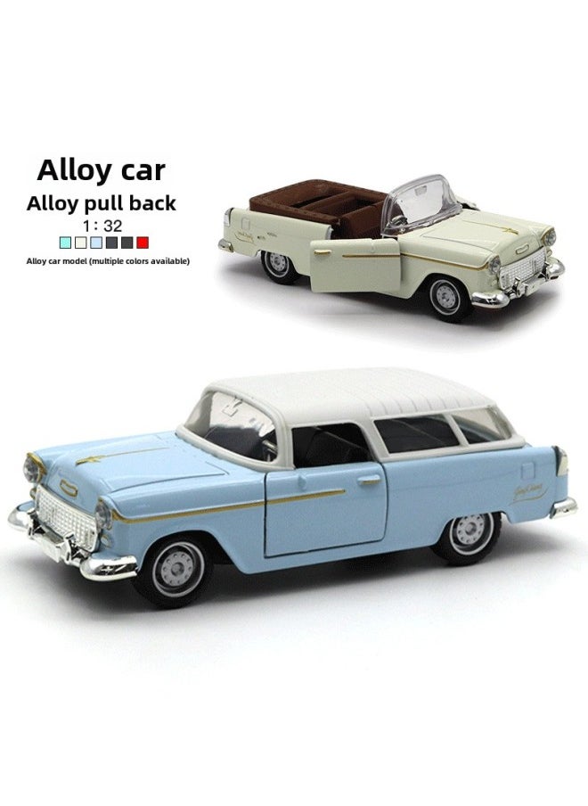 1:32 Alloy Classic Car Model Children's Toy Car Decoration Pull Back Car Model Boy Toy-Color:Black