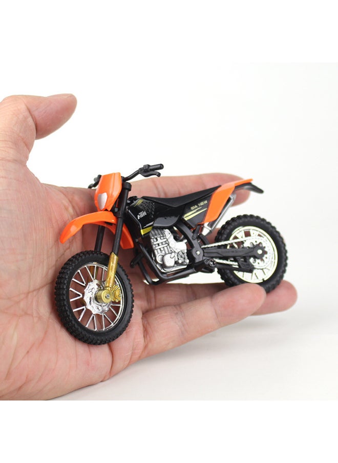 Creative Alloy Motorcycle Model Cake Decoration Women's Clothing Motorcycle Toy Car Model Decorative Ornament For Girls-Color:UK Racing Blue