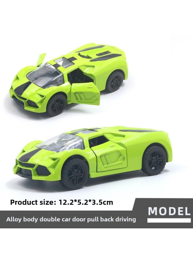 Bulk Alloy Off-road Car Model Open Door Children's Toy Car Boy Cake Ornaments Decoration Generation-Color: