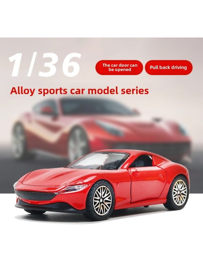 Simulation Alloy Car Model Huili Children's Toy Car 3-year-old Boy Doll Machine Toy Ornaments Wholesale-Color: SY Jie Green