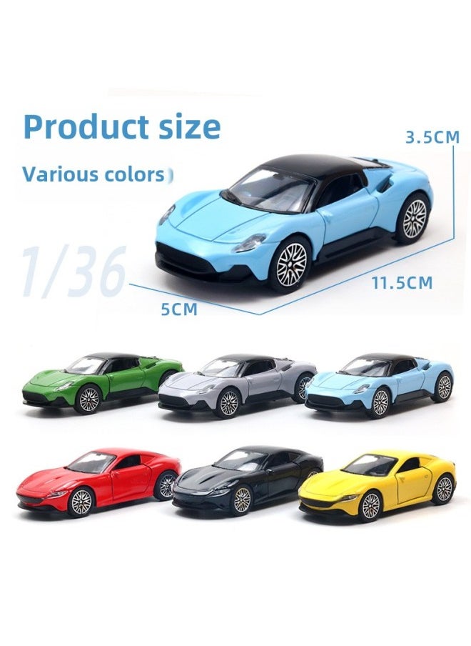 Simulation Alloy Car Model Huili Children's Toy Car 3-year-old Boy Doll Machine Toy Ornaments Wholesale-Color: SY Jie Green