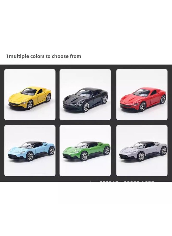 Simulation Alloy Car Model Huili Children's Toy Car 3-year-old Boy Doll Machine Toy Ornaments Wholesale-Color: SY Jie Green
