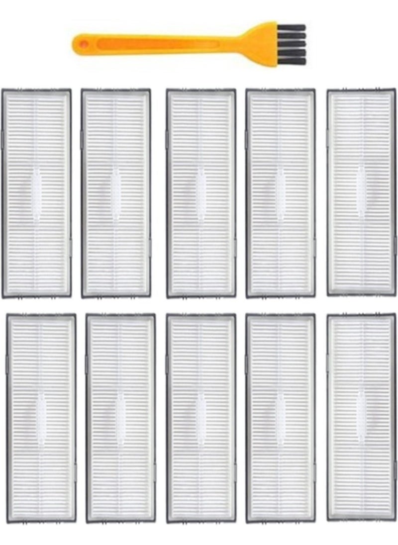 robotspare Roborock S7 Maxv, S7 Maxv Ultra Compatible Spare Hepa Filter and Cleaning Brush - 11 Pieces