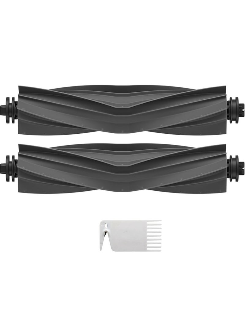 robotspare Dreame Bot L10S Pro Compatible Spare Silicone Main Brush and Cleaning Comb - 3 Pieces