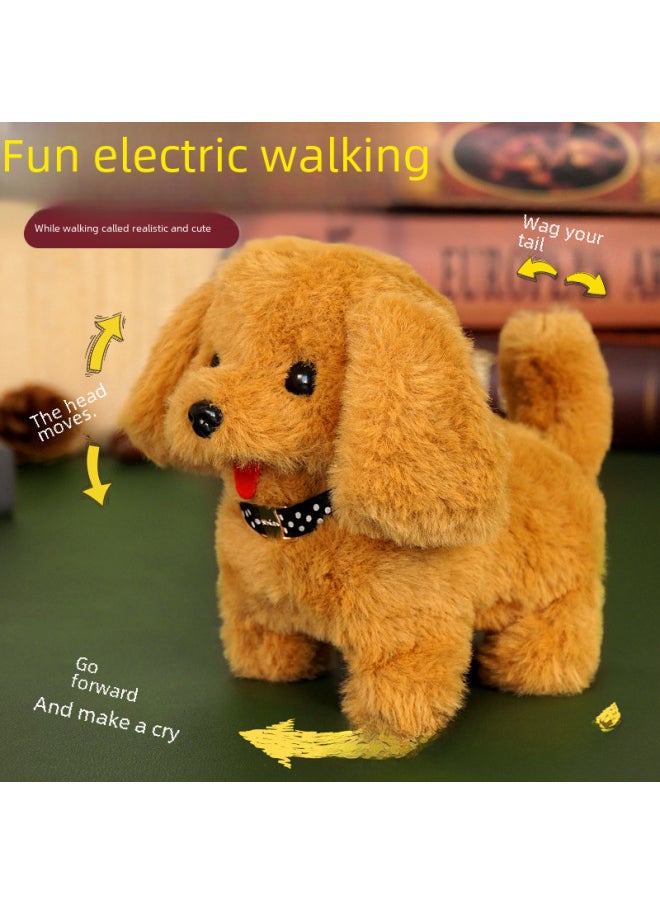 Electronic Pet Toy Dog Cat Interactive Intelligent Robot Pets Smart Puppy Kitten Playmate Automatic Feeder-Color:Colored Dog (Blue Pink Yellow)-Specifications:Naked