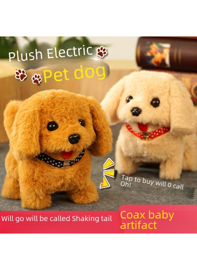 Electronic Pet Toy Dog Cat Interactive Intelligent Robot Pets Smart Puppy Kitten Playmate Automatic Feeder-Color:Bichon (pink Ear)-Specifications:opp Bag