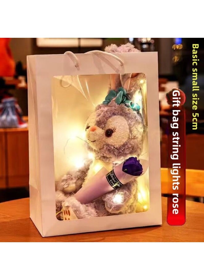 Star Dailou Doll Rabbit Plush Toy Cute Sleeping Pillow Girl Doll Rag Doll Girl Birthday Gift-Color:Star Dew (can Be Folded)-Height:50cm (send Xingdailu Headband)