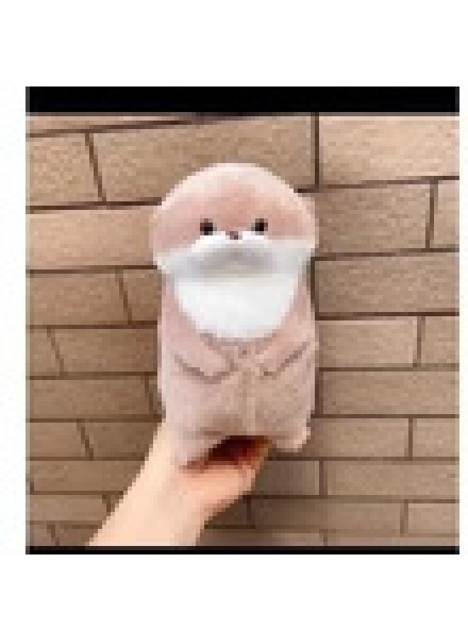 Super Cute Amuse Cute Otter Fish Doll Sea Otter Li Can Same Gift Girl Schoolbag Bag Pendant-Color:Otter Doll [15cm]]