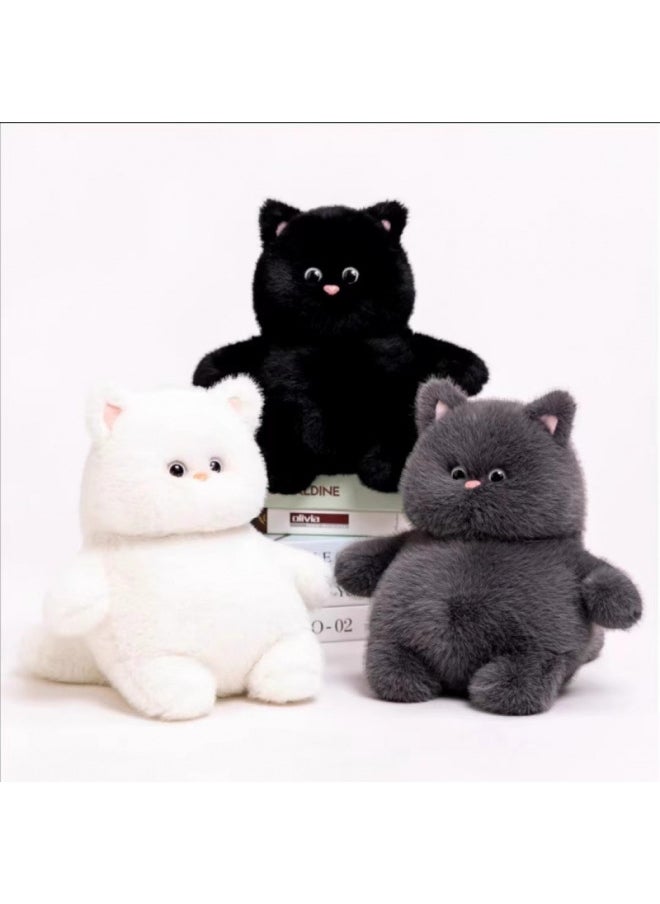 Meow It Elder Sister Plush Toy Doll Doll Meow It Cub Cute Soft Adorable Cat Gift Girl Birthday Gift Rag Doll-Color:Gray Cat-Height:33cm