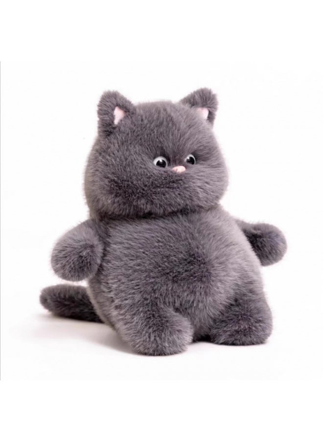 Meow It Elder Sister Plush Toy Doll Doll Meow It Cub Cute Soft Adorable Cat Gift Girl Birthday Gift Rag Doll-Color:Gray Cat-Height:33cm