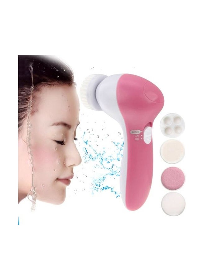 Electric Facial Cleanser Pink/White