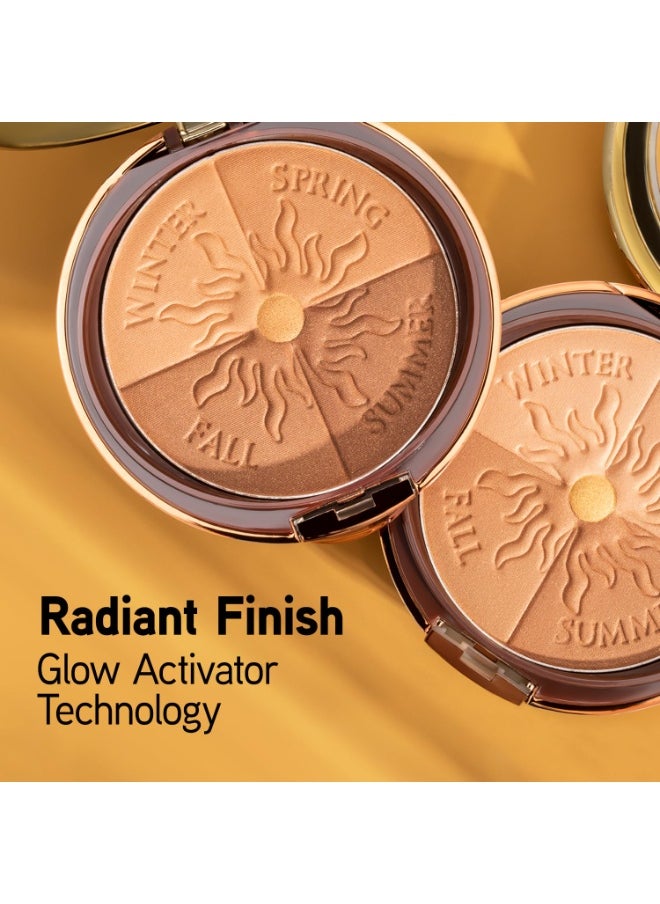 Physicians Formula Bronze Booster Glow-Boosting Season-to-Season,Customizable Seasonal Glow, Lasting Tan Boost, Hypoallergenic Powder, Cruelty-Free & Hypoallergenic - Medium-to-Dark