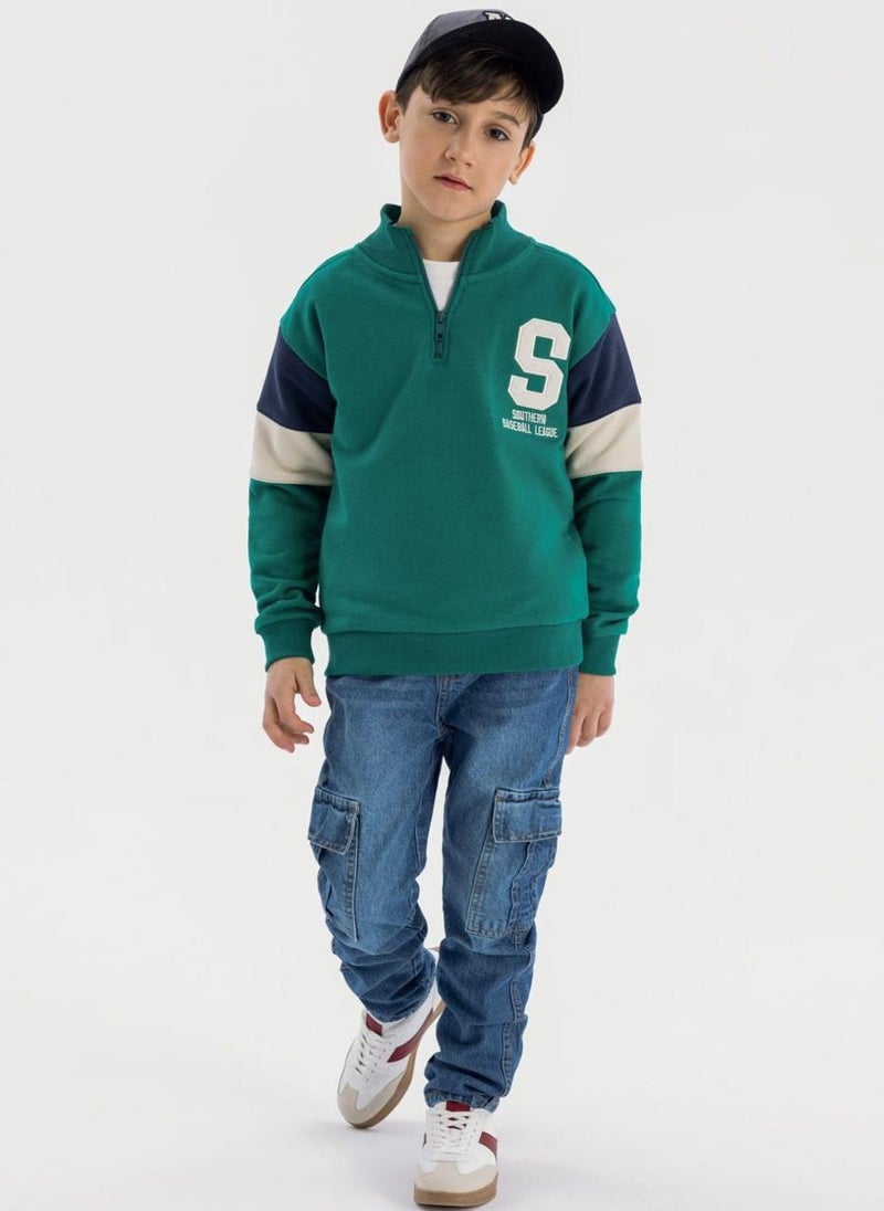 Kids Boys  Half Zip Jumper