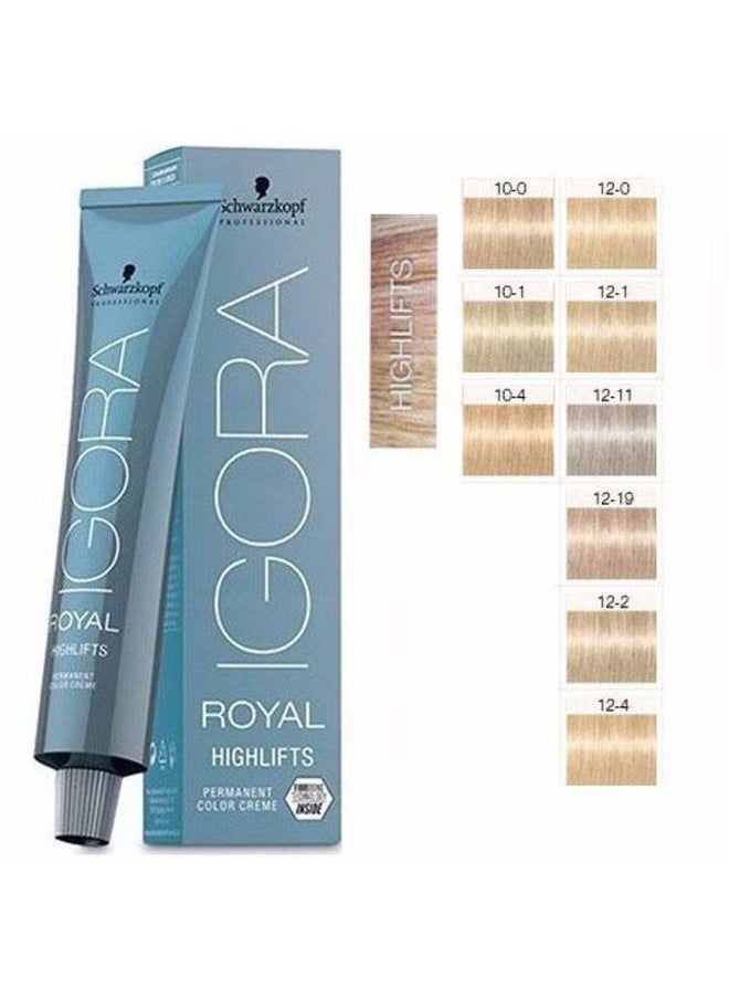 IGORA ROYAL HIGHLIFTS Permanent Color Creme (12-1 Special Blonde Cendre)