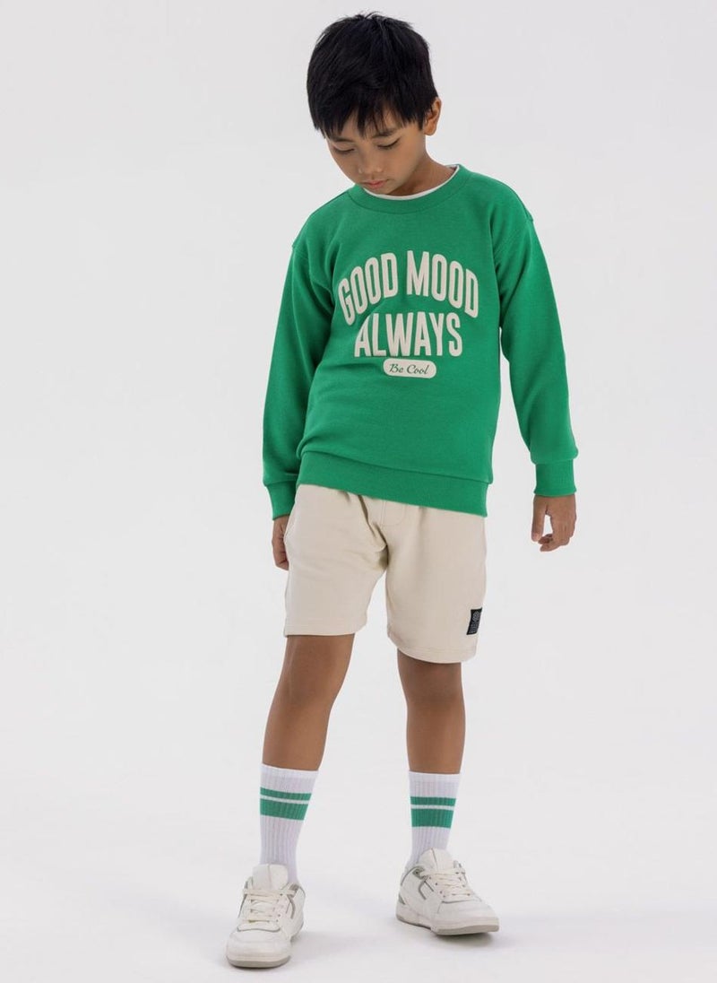 Kids Boys Oversized Crew Neck Sweatshirt