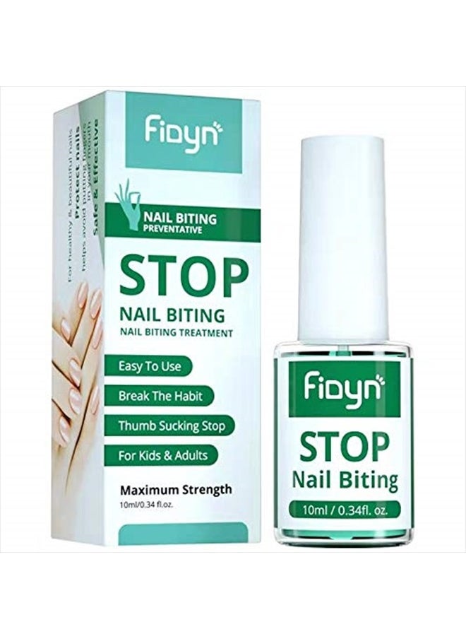 No Bite Nail Polish, Nail Biting Treatment with Bitter Polish to Help Quit Nail Biting For Life and Also Help Stop Thumb Sucking (10ml)