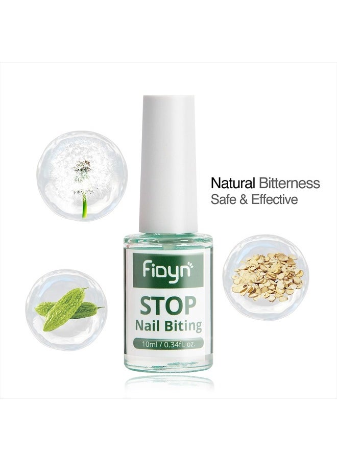 No Bite Nail Polish, Nail Biting Treatment with Bitter Polish to Help Quit Nail Biting For Life and Also Help Stop Thumb Sucking (10ml)