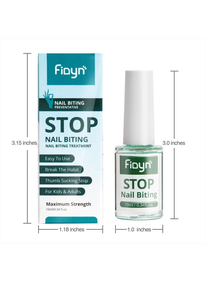 No Bite Nail Polish, Nail Biting Treatment with Bitter Polish to Help Quit Nail Biting For Life and Also Help Stop Thumb Sucking (10ml)