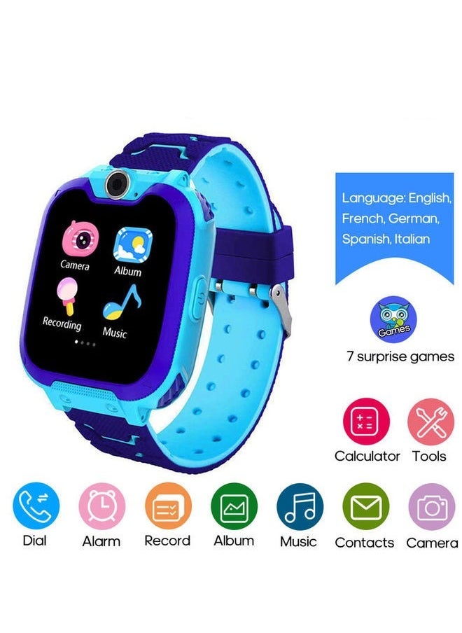 Kids Waterproof Anti-lost Smartwatch Blue