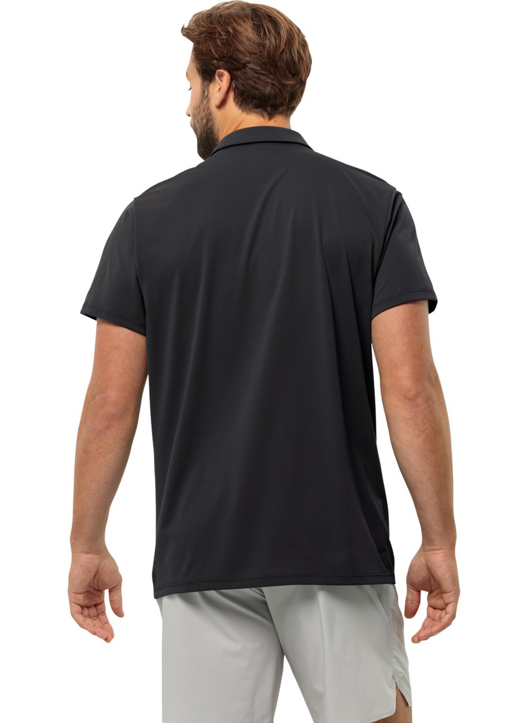 Black Men's Polo T-Shirt 1810121TR_PRELIGHT Traıl Polo M
