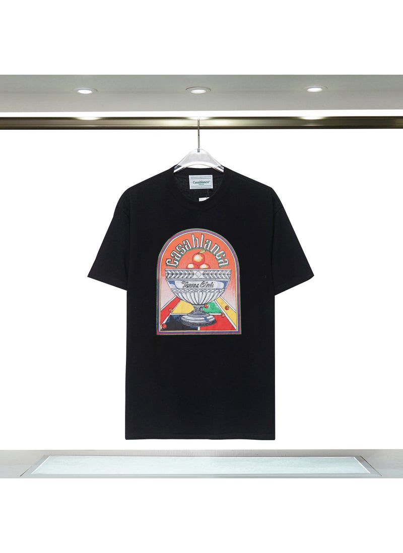 Casablanca Cotton Letter Print Tee Unisex 14 (digital printing)