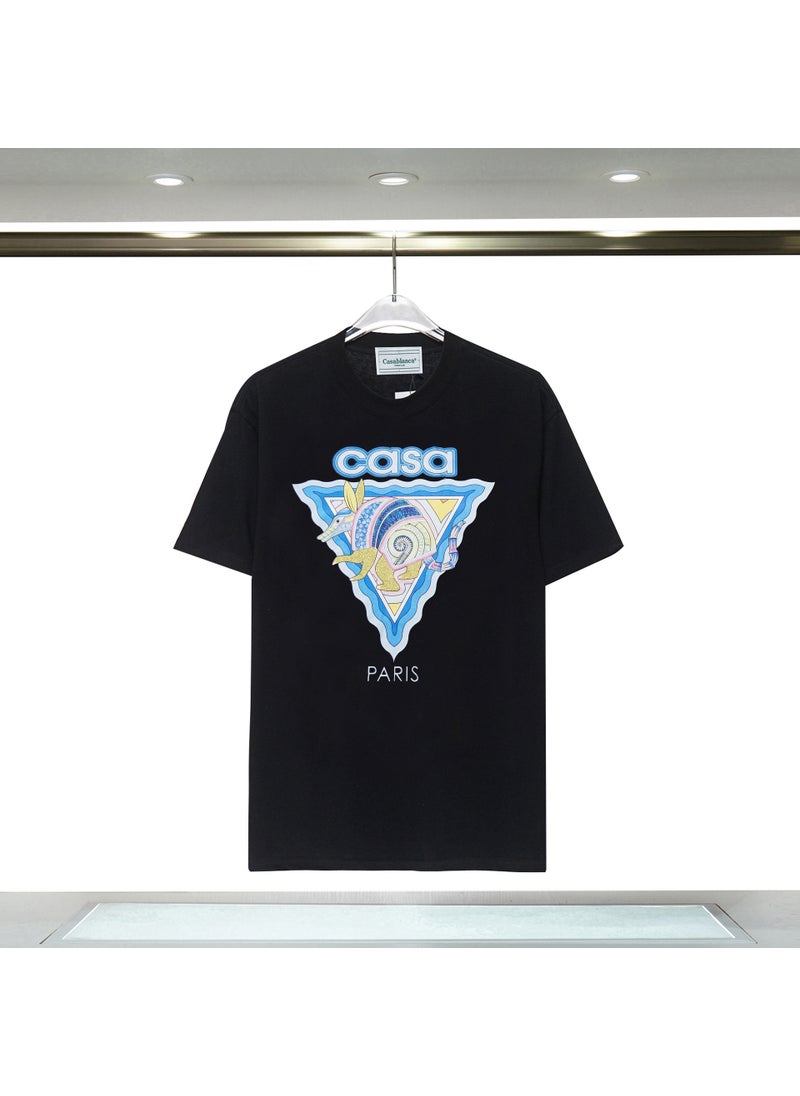 Casablanca Cotton Letter Print Tee Unisex 8 (digital printing)