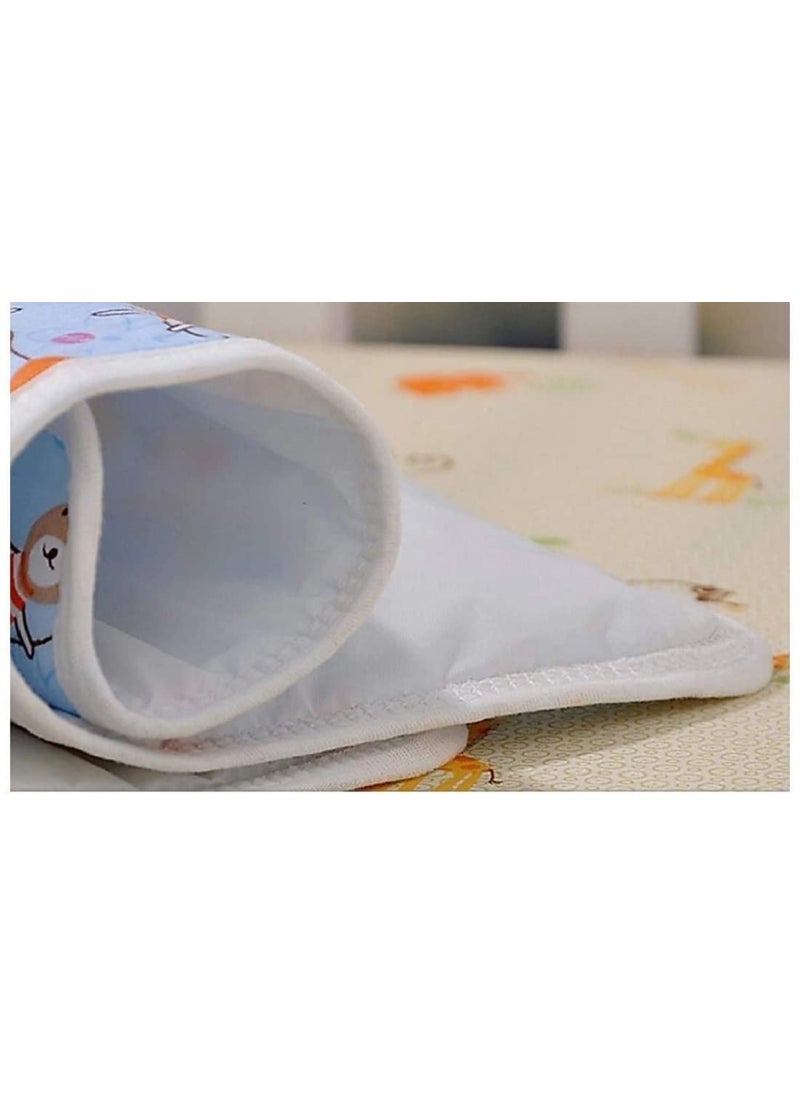 Sharma Clothing Babys Soft Cotton Plastic Sleeping MatChanging MatWaterproof Bed Protector with Foam Cushioned Changing SheetPack of 9
