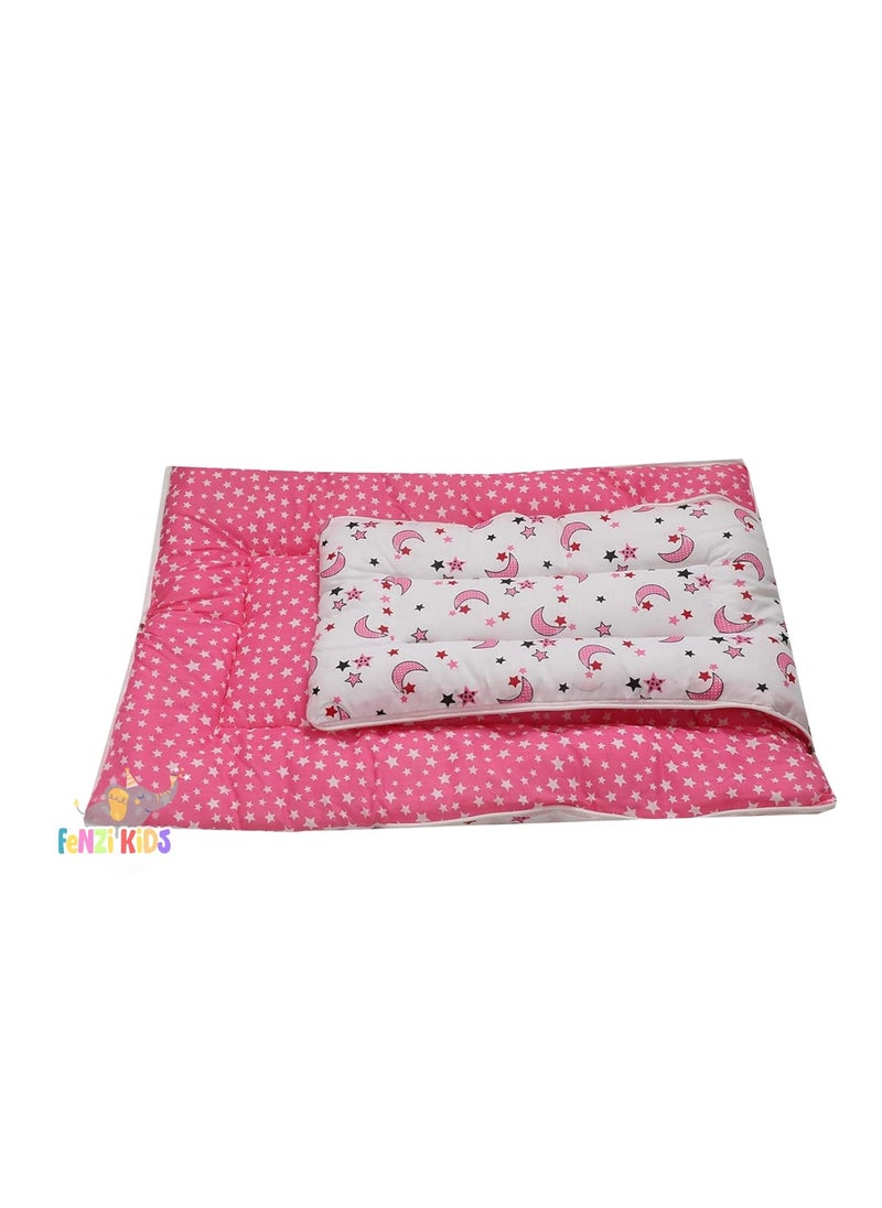Fenzi Kids 3 in 1 Baby Bed Moon Star Print Sleeping Bag Carry Nest Cotton Baby Bedding for New Born Infant Portable Bassinet for Baby Carrying CoSleeping Unisex Baby Sleeping Bed 0M
