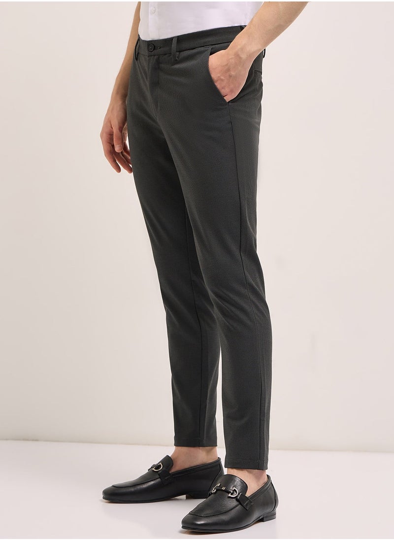 The Bear House Men's Casual Trousers Aged Grey, Relaxed Fit, Soft & Breathable Fabric, Elastic Waist, Stylish Everyday Wear, Versatile & Comfortable Bottoms for Any Occasion
