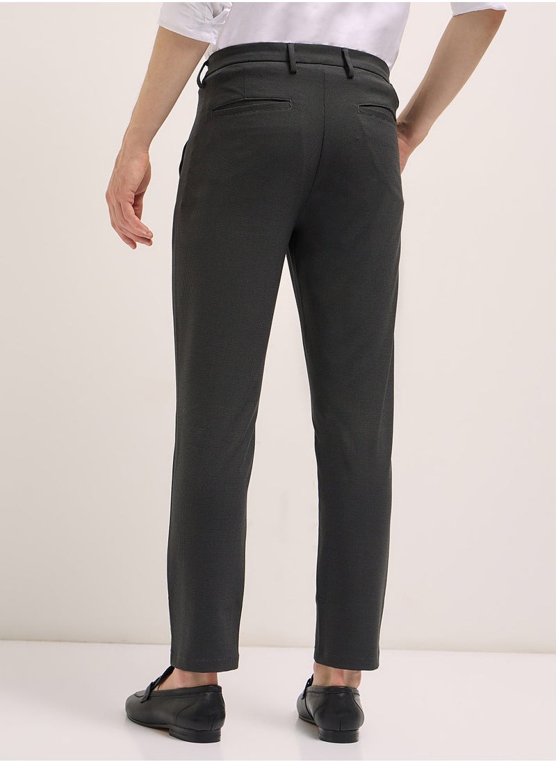 The Bear House Men's Casual Trousers Aged Grey, Relaxed Fit, Soft & Breathable Fabric, Elastic Waist, Stylish Everyday Wear, Versatile & Comfortable Bottoms for Any Occasion