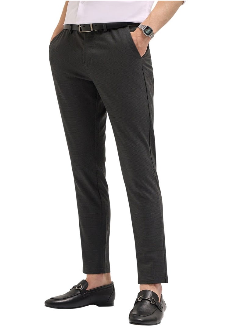 The Bear House Men's Casual Trousers Aged Grey, Relaxed Fit, Soft & Breathable Fabric, Elastic Waist, Stylish Everyday Wear, Versatile & Comfortable Bottoms for Any Occasion