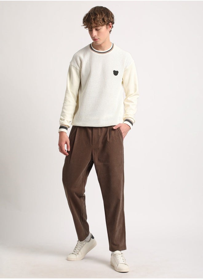 Men's Casual Trousers Brown, Relaxed Fit, Soft & Breathable Fabric, Elastic Waist, Stylish Everyday Wear, Versatile & Comfortable Bottoms for Any Occasion