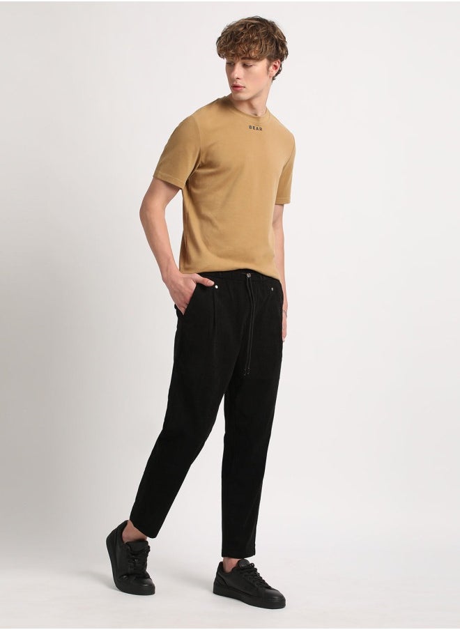 Men's Black Casual Trouser Stylish, Comfortable, and Versatile Everyday Bottoms for Work, Travel, Office, and Casual Wear with a Modern Fit and Easy Maintenance