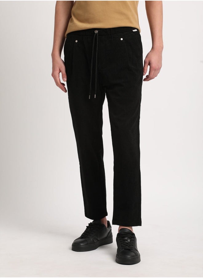 Men's Black Casual Trouser Stylish, Comfortable, and Versatile Everyday Bottoms for Work, Travel, Office, and Casual Wear with a Modern Fit and Easy Maintenance