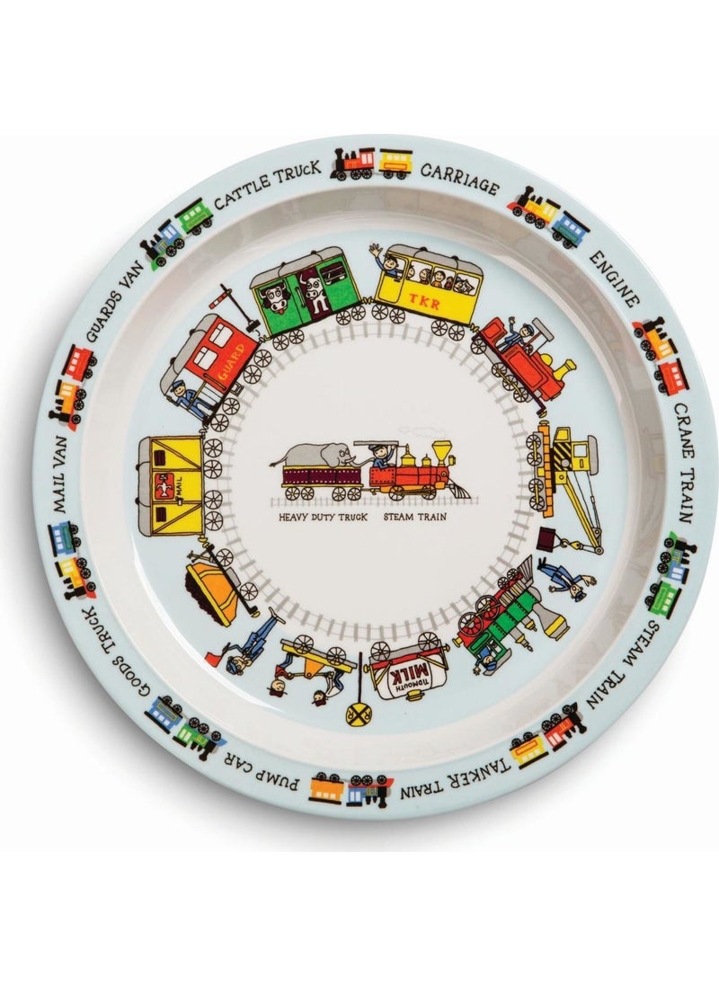 Melamine Plate / Trains