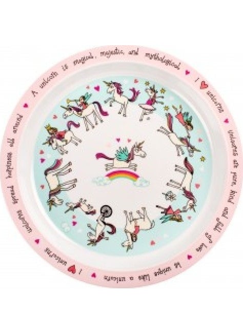 Melamine Plate Unicorn