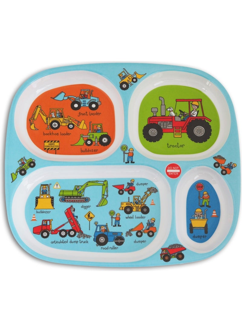 Mini Compartment Plate for Babies Wheels
