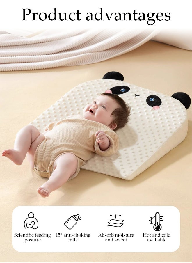 Baby Ramp Pad, Nursing Pillow, Anti-Vomiting Feeding Baby Pillow, Toddler Feeding Pillow, Sleeping Nursing Pillow, Children's Neck Support，Baby Nursing Crib Wedge Sleep Pillow